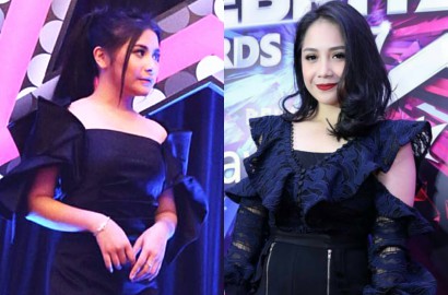 Seimut Prilly di Selebrita Awards, Nagita Dibully Pamer Belahan Dada dan Lengan Talas Bogor