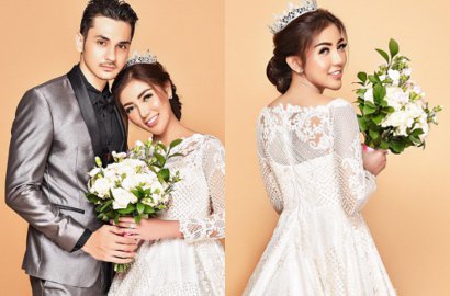 Foto Wedding Ditemani Bule Ganteng, Kepala Bella Shofie Jadi Bahan Tertawaan Netizen