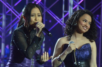 Duet Kece di 'HUT Global TV 2017', Prillly Latuconsina-Wizzy Saling Puji