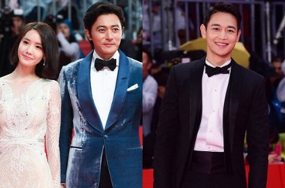 Seagensi, Jang Dong Gun Minum Bareng Yoona dan Minho Usai Pembukaan BIFF