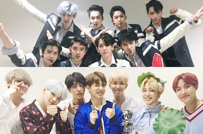 EXO dan BTS Kejar-kejaran Voting di Asia Artist Awards, Siapa yang Lebih Unggul?