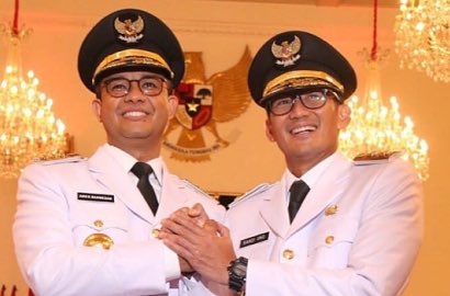 Anies-Sandi Tak Kompak Saat Dilantik Jadi Gubernur DKI Jakarta, Ini Reaksi Netter