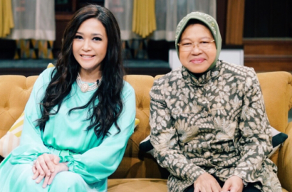 Unggah Foto Bareng Bu Risma, Maia Estianty Ramai Diminta Jadi Anggota Dewan Hingga Walikota