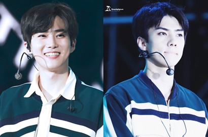 Syuting dengan Warna Rambut Baru, Suho EXO Ceria Bareng Sehun di 'Hello Counselor'