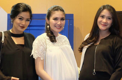 'Adu' Perut Bareng Titi Kamal dan Ryana Dea, Sandra Dewi: Trio Bumil