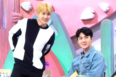 Deretan Wajah Ceria Suho-Sehun EXO di 'Hello Counselor' Ini Bikin Terpesona