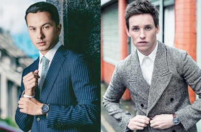 Tampil Berkelas, Nicholas Saputra Adu Ganteng Bareng Eddie Redmayne