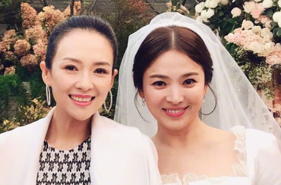 Bukan Joong Ki, Hye Kyo Cium Mesra Zhang Ziyi Usai Nikah