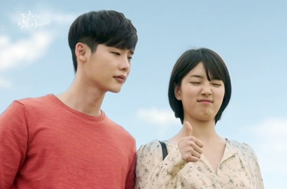 Romantis, Lee Jong Suk Gendong Suzy di Pantai Bikin Fans 'WYWS' Baper Maksimal