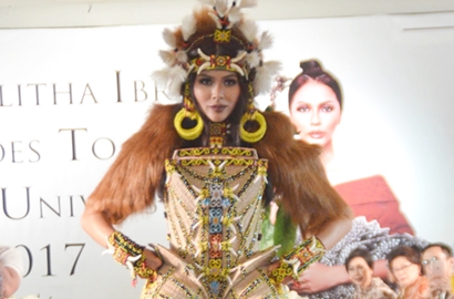 Bunga Jelitha Ibrani Siapkan Kostum di Ajang Miss Universe 2017, Seperti Apa?