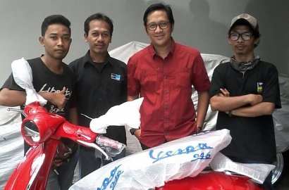 Andre Taulany Beli Vespa Rp 199 Juta, Netizen: Gila, Bisa Buat Bangun Rumah