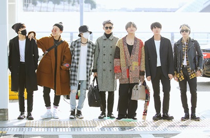 Disambut Ramai Fans, BTS Dapat Penjagaan Ketat Saat Tiba di Amerika