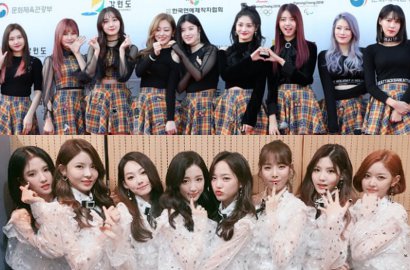 Adu Cantik, Pristin-Gu9udan cs Meriahkan Red Carpet Asia Artist Awards
