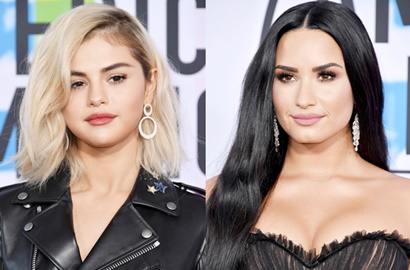 Serba Hitam, Selena Gomez Hingga Demi Lovato Memukau di Red Carpet AMA 2017