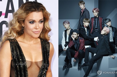 Foto Bareng BTS, Rachel Platten Diserang Fans Duduk Di Pangkuan RM
