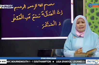 'Syiar Kemuliaan' Salah Tulis Ayat Alquran, Metro TV dan Ustazah Nani Handayani Beri Klarifikasi