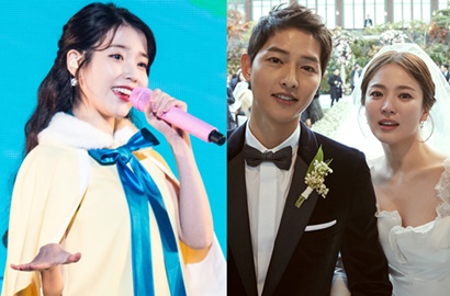 Fans Berat, Song Hye Kyo Pamer Nonton Konser IU Bareng Song Joong Ki