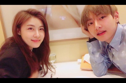 Bak Kakak Beradik, Manisnya Ha Ji Won Foto Bareng V di Konser BTS