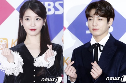Fans Berat, Unyunya Jungkook Curi-Curi Pandang ke IU di Gayo Daejun