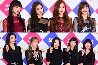 Akrab Banget, Red Velvet-BlackPink Gandengan Tangan Hingga Pelukan di Gayo Daejun