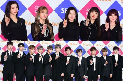 Red Velvet-Wanna One Cs Tampil Memukau di Red Carpet KBS Gayo Daechukje