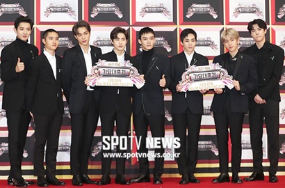 Tingkah Chanyeol Malu-Maluin EXO Hingga Pose Kece BTS di Red Carpet KBS Gayo Daechukje