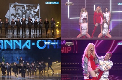 Giliran HyunA Hingga Wanna One Bikin Panggung KBS Gayo 2017 Makin Panas