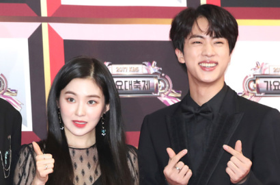 Pose Bareng di 'KBS Gayo Daechukje', Visual Irene dan Jin Bikin Netter Menggila