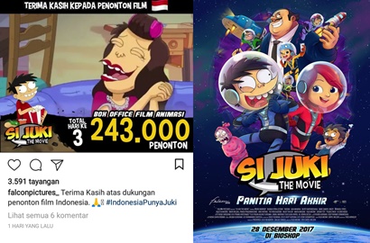 Dapat Respon Positif, 'Si Juki The Movie' Tembus 243 Ribu Penonton Hanya 3 Hari