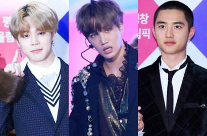 Bikin Gemes, Intip Interaksi Manis Jimin dengan Kai dan D.O. di MBC Gayo Ini
