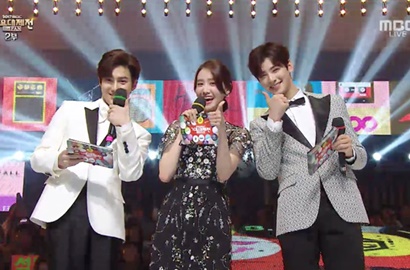 Cha Eunwoo Astro Nervous Saat Bawakan MBC Gayo Bareng Yoona dan Suho