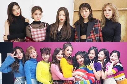 Adu Cantik, Intip Gaya Twice-Red Velvet cs di Red Carpet GDA