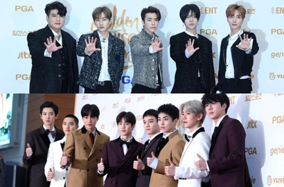 Super Ganteng, EXO-Super Junior Cs Meriahkan Red Carpet GDA Hari ke-2