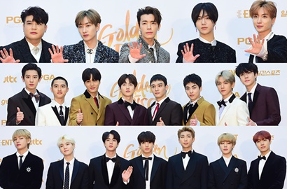 Giliran BTS, EXO dan Super Junior Adu Pesona di Panggung GDA 2018