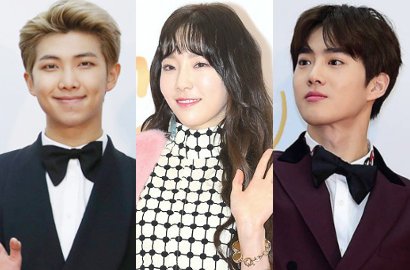 Tae Yeon Tertawakan Tingkah RM BTS dan Hibur Suho EXO di GDA 2018