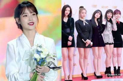Lucunya IU Goda Manajer yang Ngefans Berat dan Foto Bareng Red Velvet
