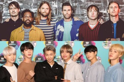 Balas Komentar Fans Seperti Ini, Maroon 5 Siap Gandeng BTS Kolaborasi?