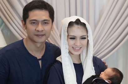 Dihiasi Warna-Warna Pastel, Adi Nugroho dan Donita Gelar Akikah Anak Kedua