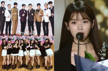 EXO-Twice Tetap Bawa Trofi Meski Tak Hadir, IU Raih Best Album Award di SMA 2018