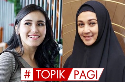 Heboh Ayu Ting Ting dan Boy 'Ciuman Mesra', Dina Lorenza Bungkam Ditanya Isu Cerai - Topik Pagi