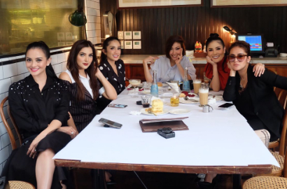 Ceria Syuting 'Republik Sosmed', Begini Gaya Geng Ashanty-Olla Ramlan