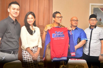 Sandiaga Uno Janji Siap Kerahkan Pasukan Oranye Nonton 'Takut Kawin'