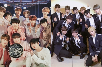 Intip Gantengnya Seventeen-Wanna One Cs di Red Carpet Gaon Awards 2018