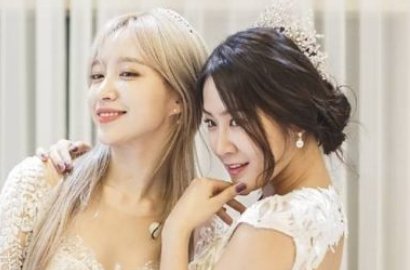 Jalani Pemotretan, Hani dan Soyu Cantik Pakai Gaun Pengantin di 'Beauty View'