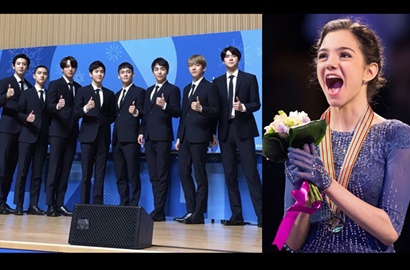 Impian Terwujud, Atlet Cantik Asal Rusia Ini Pamer Foto Bareng EXO di Pyeongchang