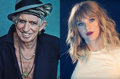 Usai Puji Ed Sheeran-Lady GaGa, Keith Richards Mendadak Sindir Taylor Swift
