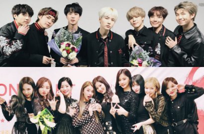 BTS - Twice Kuasai Penjualan Kumulatif Grup K-Pop 2017 Versi Gaon, Netter Kagum