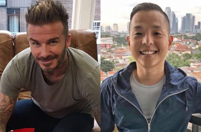 Pamer Foto Wawancarai David Beckham, Netter Goda Ernest Prakasa