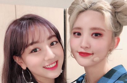 Pernah Trainee Bareng, Junghwa EXID dan Jihyo Twice Reuni di Acara Musik
