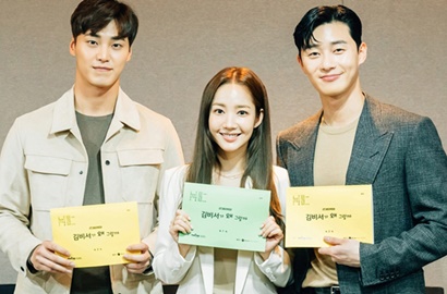 Cerianya Park Seo Joon - Park Min Young di Sesi Baca Naskah 'Why Secretary Kim'